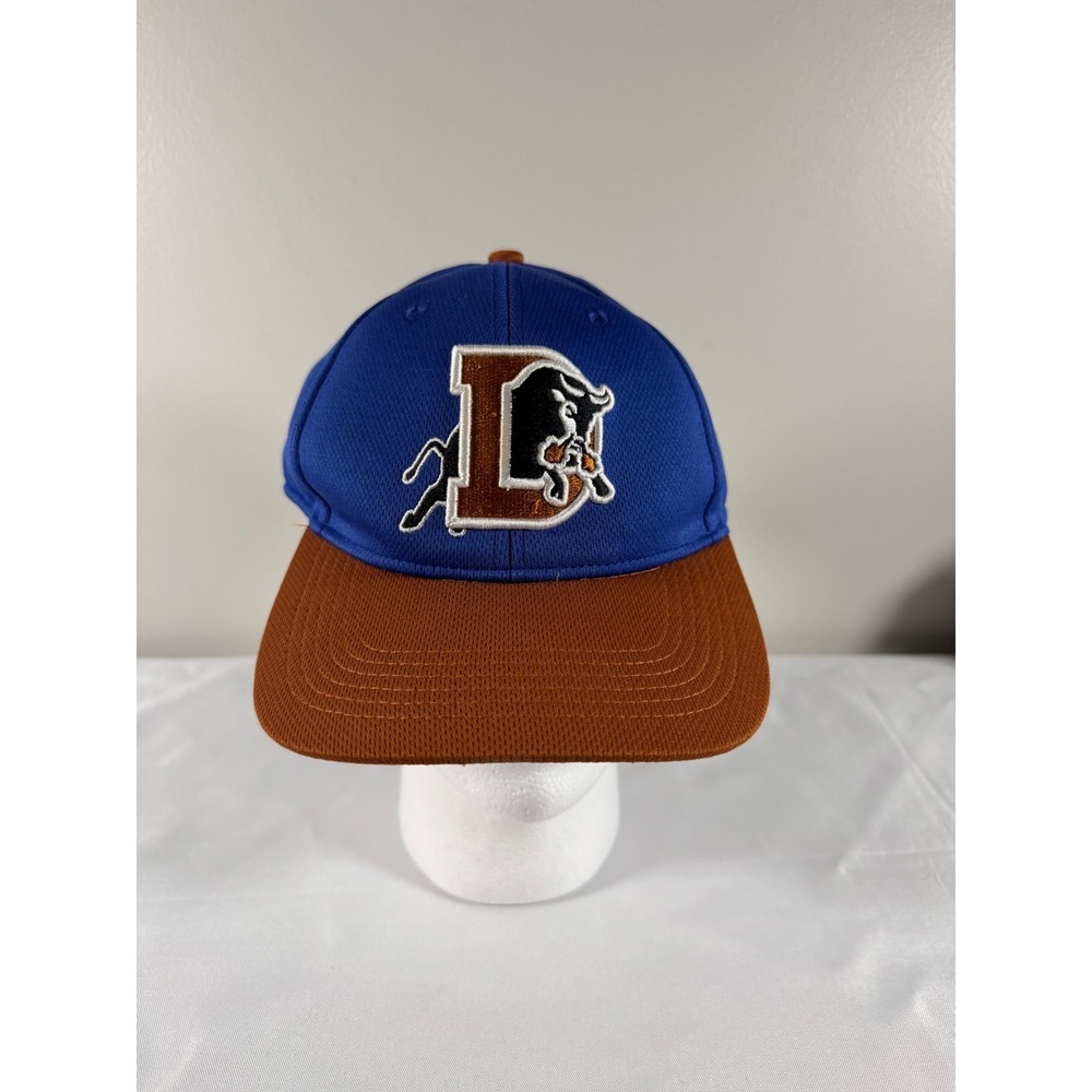 Durham Bulls MiLB Baseball Hat OC Sports Blue Brown Adjustable Cap Number 3